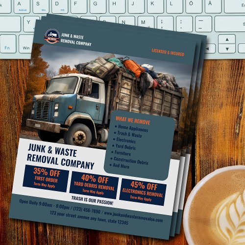 Junk  Waste Removal Company Flyer