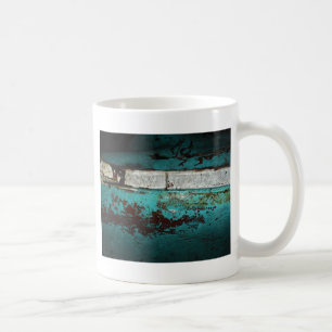 Junk Yard vintage car 50's teal aqua Coffee Mug