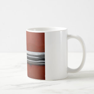 Junk Yard vintage car, Red and Silver Old Paint Coffee Mug