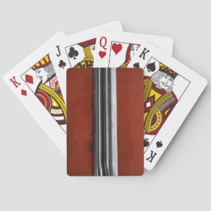 Junk Yard vintage car, Red and Silver Old Paint Poker Cards