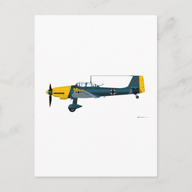 Junkers JU-87 Stuka Postcard (Front)