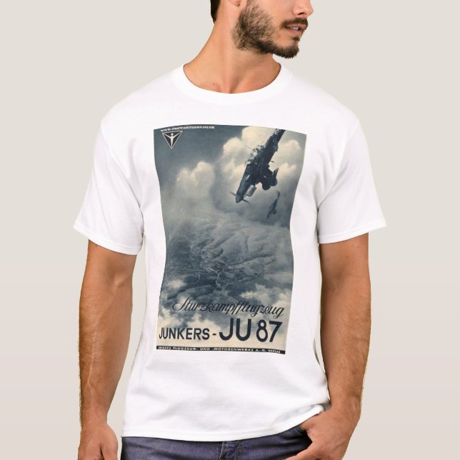 Junkers Ju-87 Stuka poster T-shirt (Front)