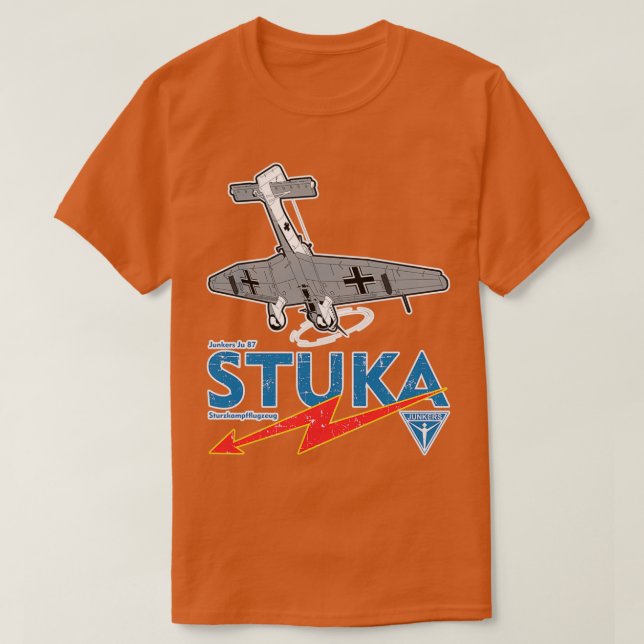Junkers Ju 87 Stuka  T-Shirt (Design Front)