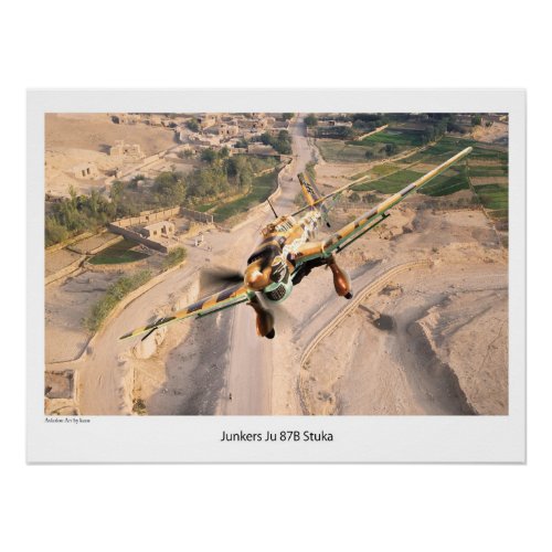Junkers Ju 87R-2 Stuka 'Desert Snake' Poster