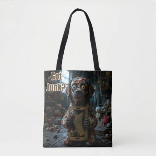 Junkie Puppy Tote Bag