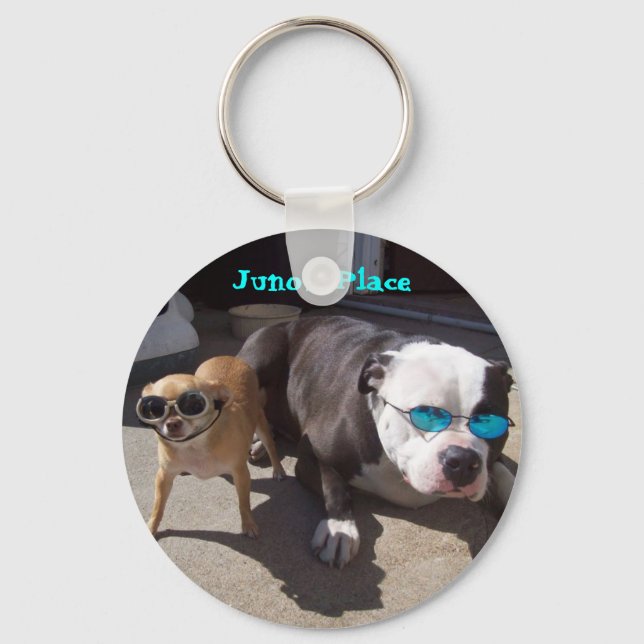 Juno and Nikki Keychain (Front)