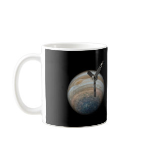 Juno Spacecraft at Planet Jupiter Coffee Mug