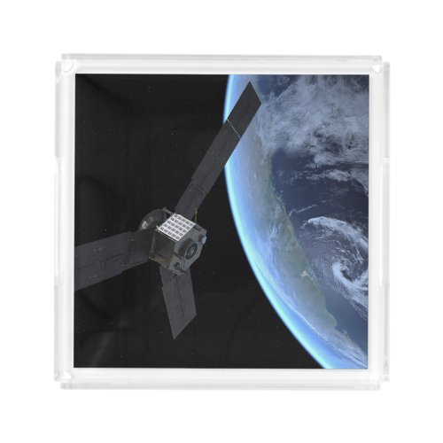 Juno Spacecraft During Its Earth Flyby Acrylic Tray