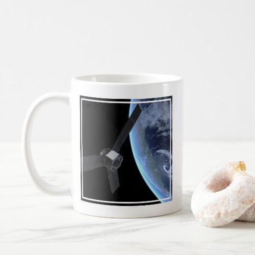 Juno Spacecraft During Its Earth Flyby Coffee Mug