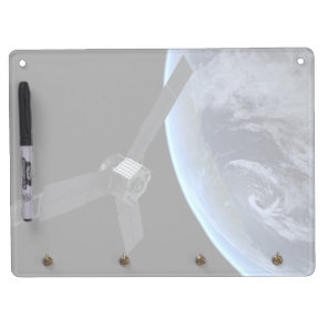 Juno Spacecraft During Its Earth Flyby Dry Erase Board With Keychain Holder