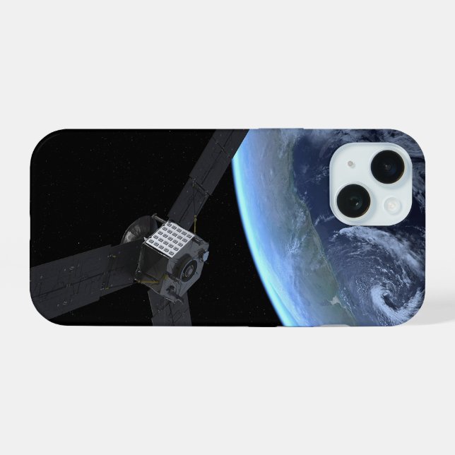 Juno Spacecraft During Its Earth Flyby Iphone Case (Back Horizontal)
