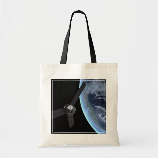 Juno Spacecraft During Its Earth Flyby Tote Bag (Front)