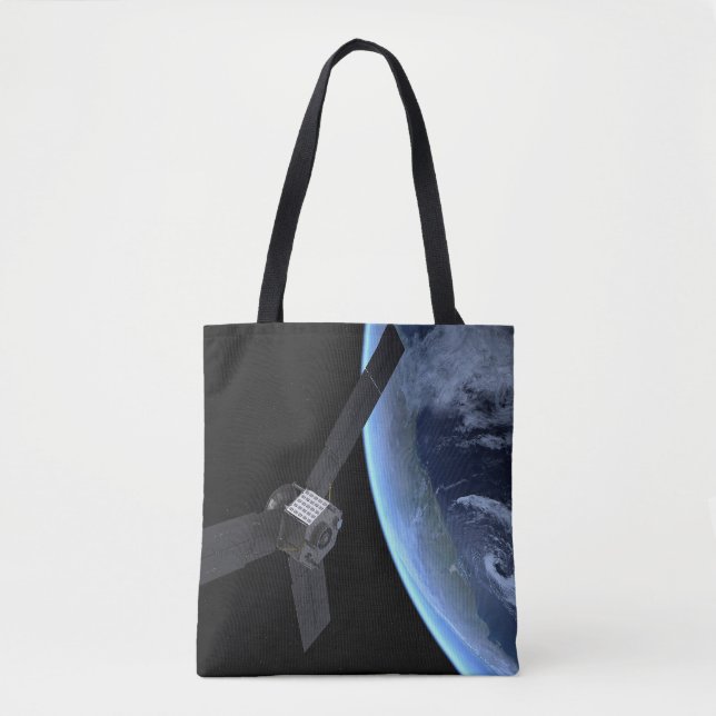Juno Spacecraft During Its Earth Flyby Tote Bag (Front)