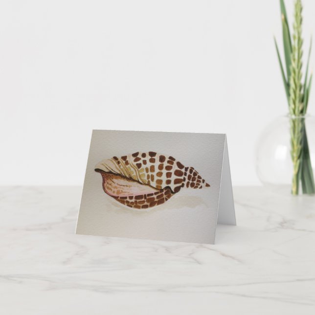Junonia Shell - Blank Greeting Card (Front)