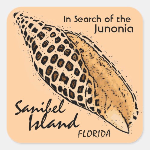 Junonia shell Sanibel Island Florida stickers