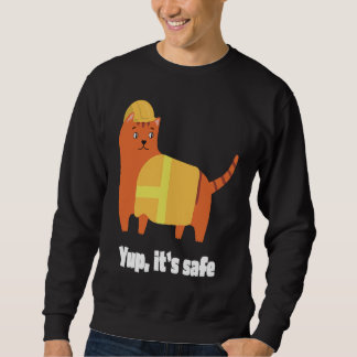 Jup It's safe  Cat in High Visibility Vest and Hel Sweatshirt