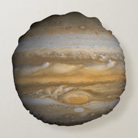 Jupiter - 2 Unique Sides - Round Pillow