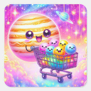 Jupiter and Its Moons Stickers
