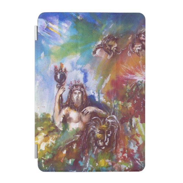 JUPITER AND LION Greek Mythology Blue Brown iPad Mini Cover (Front)