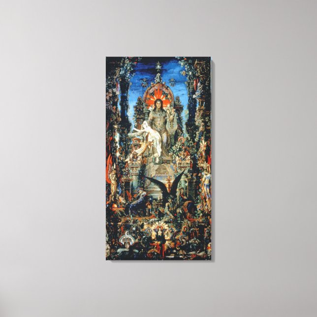 Jupiter and Semele, 1894-95 (oil on canvas) Canvas Print (Front)