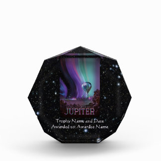 Jupiter Aurora space destination vacation advert Acrylic Award