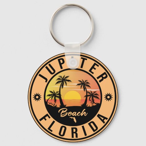 Jupiter Beach Florida Surf _ Travel Souvenirs Keychain