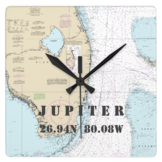 Jupiter FL Latitude Longitude Nautical Chart