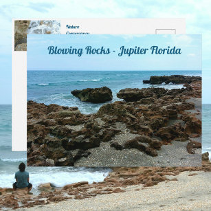 Jupiter Florida Blowing Rocks Photographic Postcard