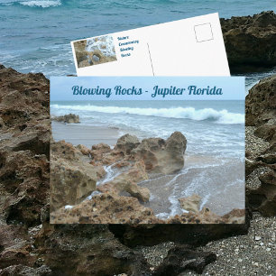 Jupiter Florida Blowing Rocks Photographic Postcard