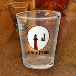 Jupiter Florida Lighthouse Monogrammed Shot Glass