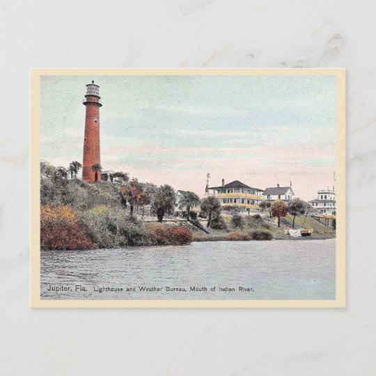 Jupiter Florida Lighthouse vintage Postcard | Zazzle.com