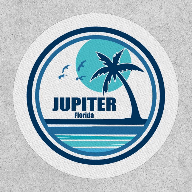 Jupiter Florida Palm Tree Birds Patch (Front)