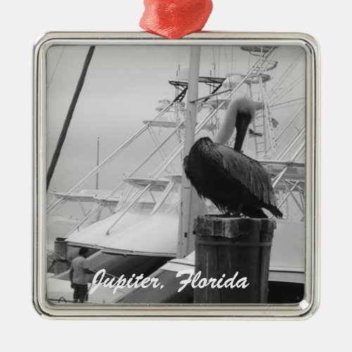 Jupiter Florida Pelican  Boat photo Ornament