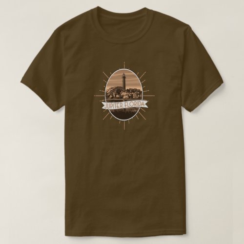 Jupiter Florida Vintage Style with Lighthouse T_Shirt