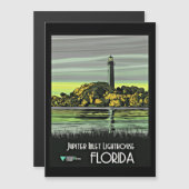Jupiter, Florida vintage travel poster (Front/Back)
