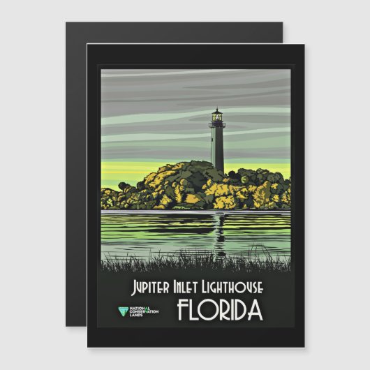 Jupiter, Florida vintage travel poster (Front/Back)
