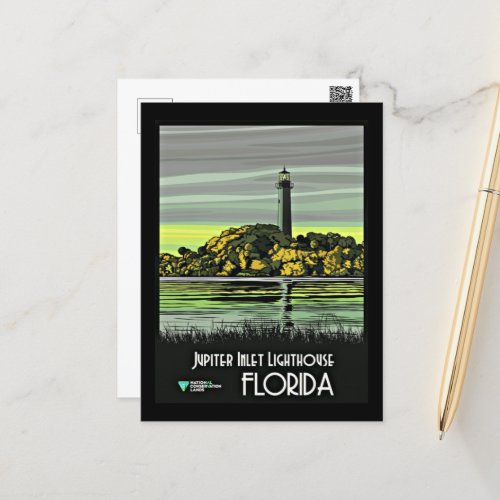 Jupiter Florida vintage travel poster Postcard
