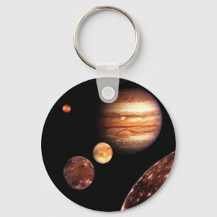 Jupiter Galilean Moons Space & Astronomy Gifts Keychain