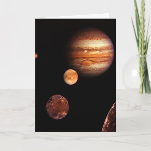 Jupiter Galilean Satellites NASA Card (Front)