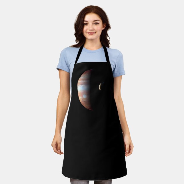 Jupiter Gas Giant Planet & Io Galilean Moon Apron (Worn)