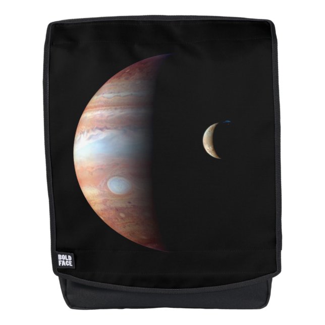 Jupiter Gas Giant Planet & Io Galilean Moon Backpack (Front)