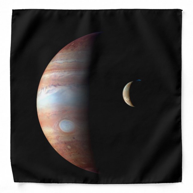 Jupiter Gas Giant Planet & Io Galilean Moon Bandana (Front)
