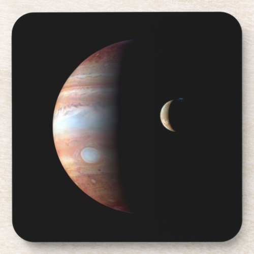 Jupiter Gas Giant Planet  Io Galilean Moon Beverage Coaster