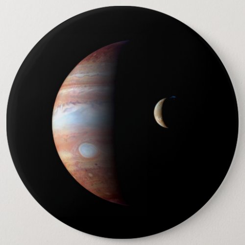 Jupiter Gas Giant Planet  Io Galilean Moon Button