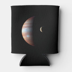 Jupiter Gas Giant Planet & Io Galilean Moon Can Cooler