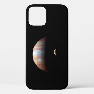 Jupiter Gas Giant Planet & Io Galilean Moon iPhone 12 Case