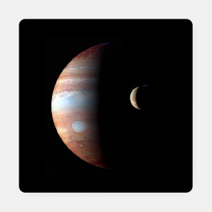 Jupiter Gas Giant Planet & Io Galilean Moon Coaster Set