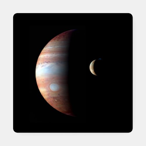 Jupiter Gas Giant Planet  Io Galilean Moon Coaster Set