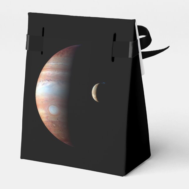 Jupiter Gas Giant Planet & Io Galilean Moon Favor Boxes (Back Side)