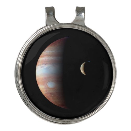 Jupiter Gas Giant Planet  Io Galilean Moon Golf Hat Clip